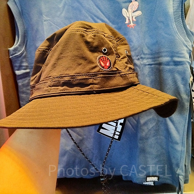 香港ディズニーマーベルグッズ：スパイディの紐付きバケットハット