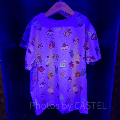 香港ディズニーミスティックマナーグッズ：ミスティックマナー総柄Tシャツ（白）