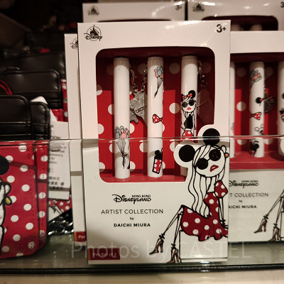 香港ディズニー20周年DAICHI MIURAコラボグッズ：ボールペン3本セット