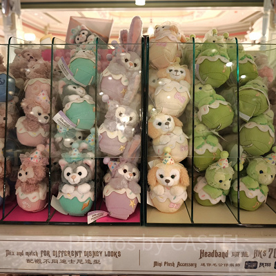 香港ディズニー20周年「ダッフィー＆フレンズ・グランドセレブレーショングッズ」：20周年限定プラッシュパーツ