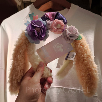香港ディズニー20周年「ダッフィー&フレンズ・グランドセレブレーショングッズ」:クッキーアンの花柄カチューシャ