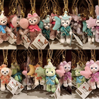 香港ディズニー20周年「ダッフィー&フレンズ・グランドセレブレーショングッズ」:ぬいぐるみキーチェーン