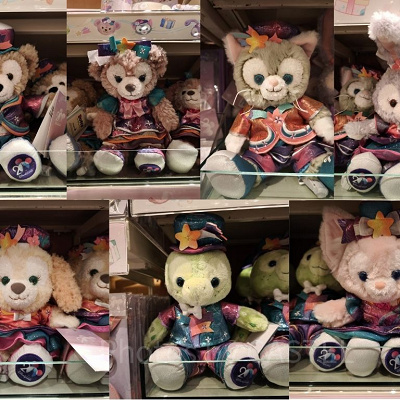 香港ディズニー20周年「ダッフィー&フレンズ・グランドセレブレーショングッズ」:ぬいぐるみ