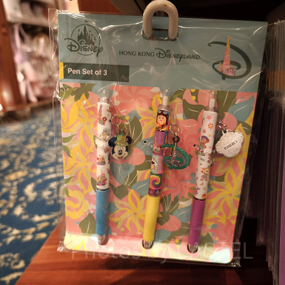 香港ディズニー20周年「フレンドタスティック」グッズ：ボールペン3本セット