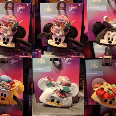 香港ディズニー20周年「ミッキー&フレンズ・グランドセレブレーショングッズ」:バッグチャーム