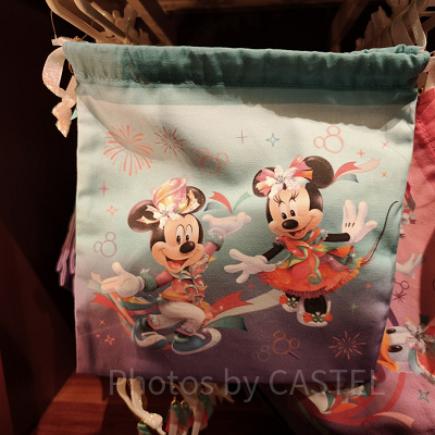 香港ディズニー20周年「ミッキー&フレンズ・グランドセレブレーショングッズ」:きんちゃく袋