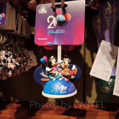 香港ディズニー20周年「ミッキー&フレンズ・グランドセレブレーショングッズ」:イヤーハット型オーナメント