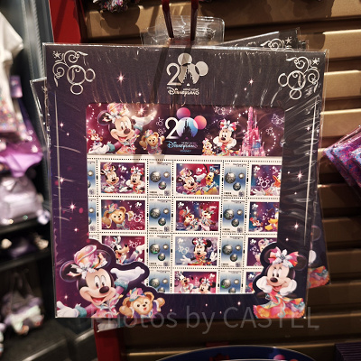 香港ディズニー20周年「ミッキー＆フレンズ・グランドセレブレーショングッズ」：香港の切手セット