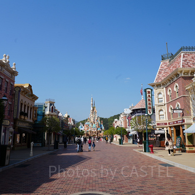 香港ディズニーランドのアトラクション：メインストリート・ビークル