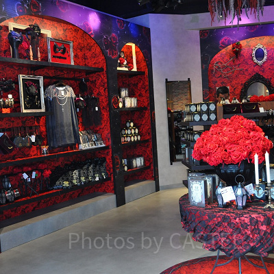 ホテルアルバートグッズのディスプレイ