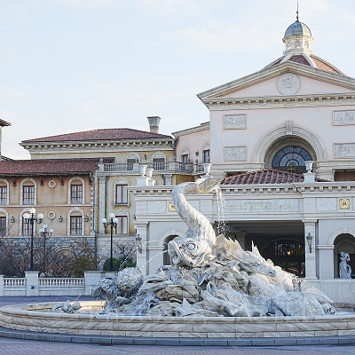 ホテルミラコスタの入口①：正面入口