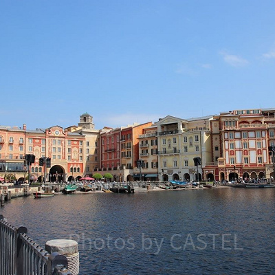 ディズニーシーから見えるホテルミラコスタ