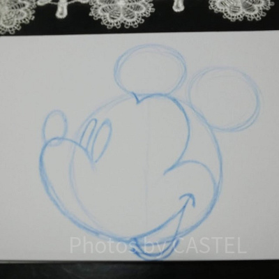 ミッキーの書き方ステップ⑦-1