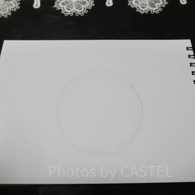 ミッキーの書き方ステップ①