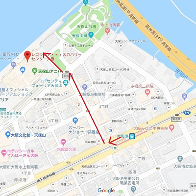 大阪港駅からレゴランド・ディスカバリー・センター大阪へのアクセス方法