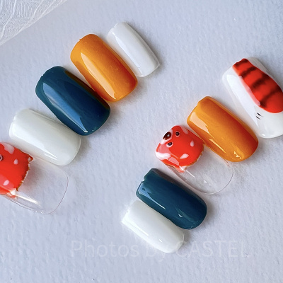 私ときどきレッサーパンダモチーフネイル