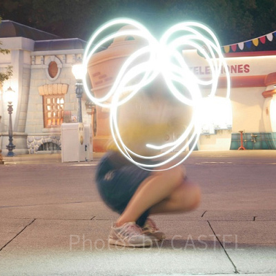 トゥーンタウンで撮影してみました！ミッキーの耳が難しいですね…。