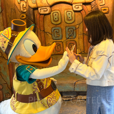 ドナルドとのグリーティングで合流利用サービスを使いました