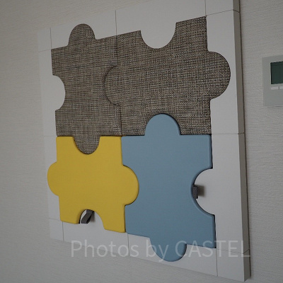 お部屋にあったパズルを外すと面白い仕掛けが