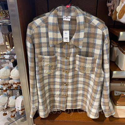 スヌーピーの長袖シャツ（タータンチェック）／USJクリスマスグッズ2022