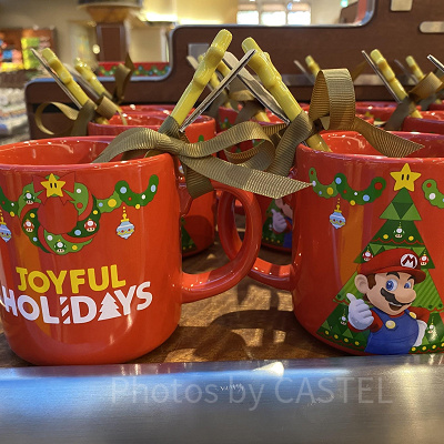 マリオのマグカップ（クリスマスツリー）／USJクリスマスグッズ 2022