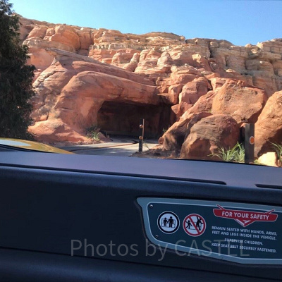 ラジエーター・スプリングス・レーサー乗車中の様子