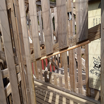 「天の巻」の立体迷路内