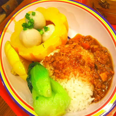 ワンプレートで見た目もかわいい。味も美味しかったです！