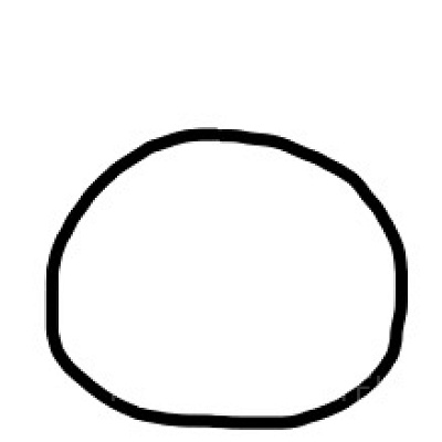 下手なおむすびみたいな形です