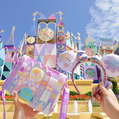 ディズニー　イッツアスモールワールド　カチューシャ　ポップコーンバケット　海外 ディズニー イッツアスモールワールド カチューシャ