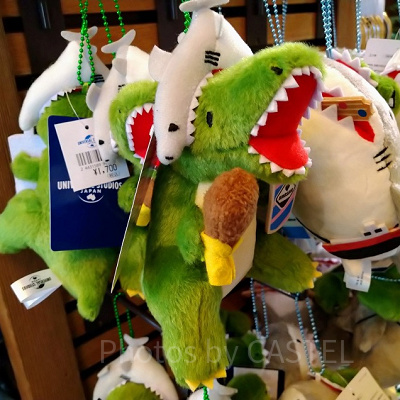 ジュラシックパークティラノ＆ジョーズぬいぐるみキーホルダー