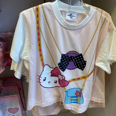 キティだまし絵風キッズTシャツ