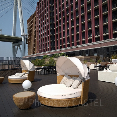 リーベルホテルの３階テラス