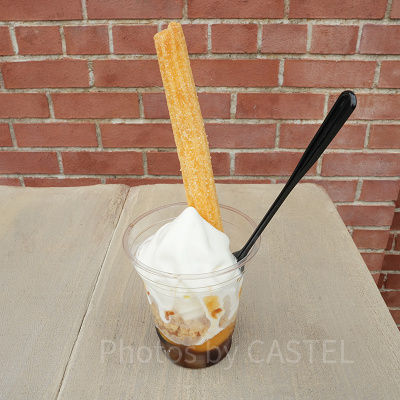 ディズニーシーチュロス：みたらしシュガーチュロスを使用したリバティサンデー