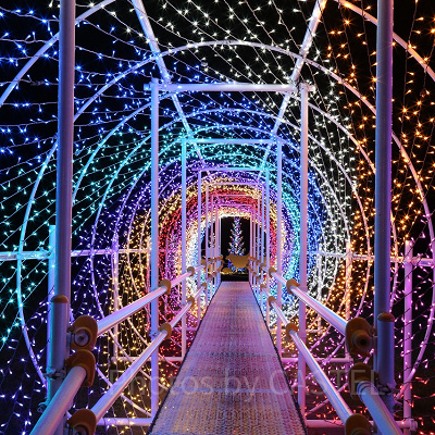 まるで吸い込まれてしまいそうな「光のワープホール」