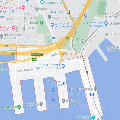 神戸ポートミュージアム周辺の地図