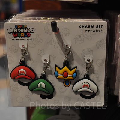 マリオとピーチ姫のチャームセット（4個）