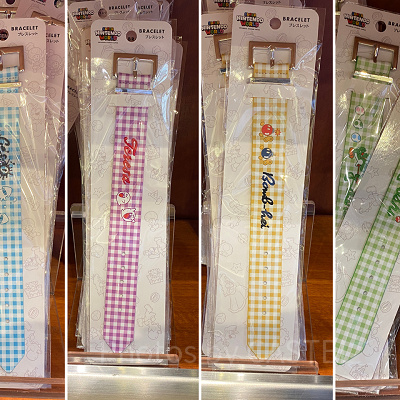 マリオキャラクターのギンガムチェック柄ブレスレット