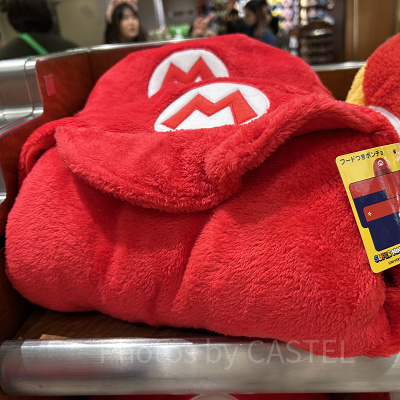 マリオのフード付きポンチョ