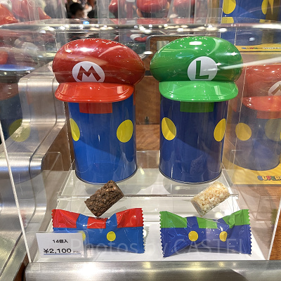 マリオ&ルイージのチョコクランチ缶