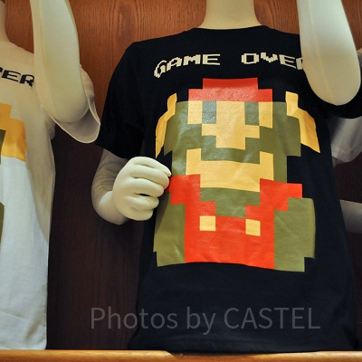 マリオのゲームオーバーTシャツ（ブラック）