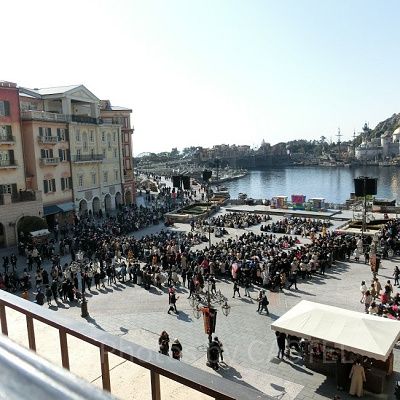 ミラコスタの部屋から見えるメディテレーニアンハーバー
