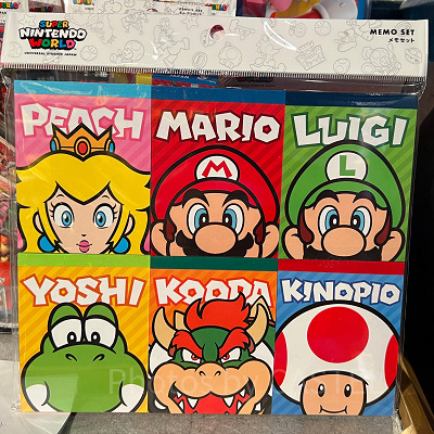 マリオキャラクターのメモセット