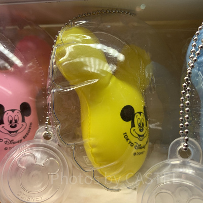 ミッキーバルーン型キーチェーン（黄色）