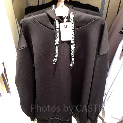 ミッキービッグシルエットパーカー（ブラック）