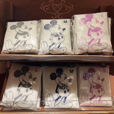 ミッキーデザインのカッパ（レインポンチョ）（白）