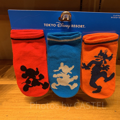 ミッキー、ドナルド、グーフィーの靴下（キッズ）
