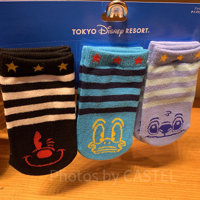 ミッキー、ドナルド、スティッチの靴下（キッズ）