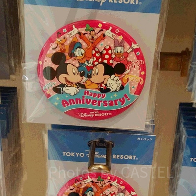 ミッキー&フレンズ缶バッチ