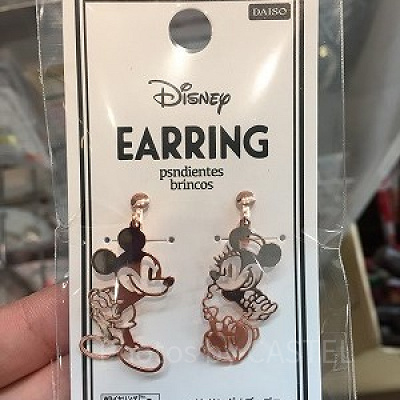 ミッキーミニーイヤリング（ピンク）